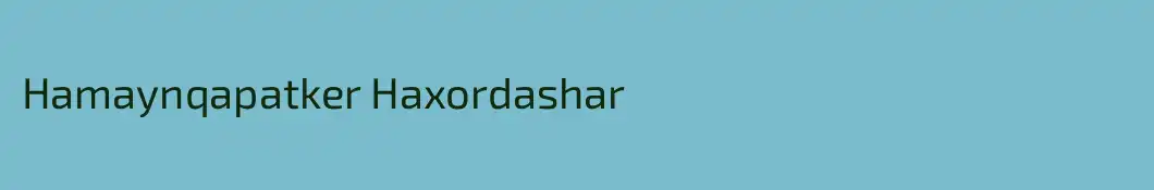 Hamaynqapatker Haxordashar